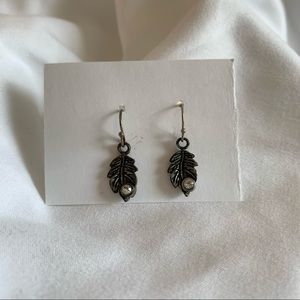 AEO Feather and Crystal Dangles